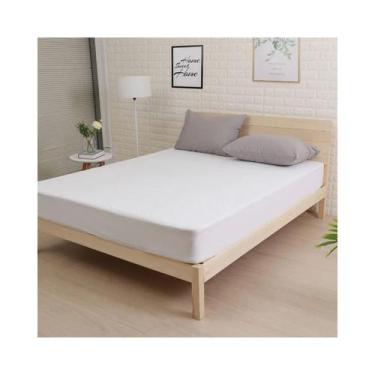 Imagem de Capa de colchão protetora impermeável de 2 lugares (Queen) branca - Li