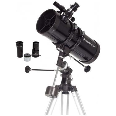 Imagem de Telescópio Astronômico 50x250 Compacto e Portátil com Pacote de Software de Astronomia Bônus, Celestron 127EQ, Preto