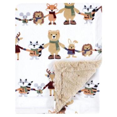Imagem de Cobertor de pelúcia para bebês Hudson Baby 76x102 cm Furry Back