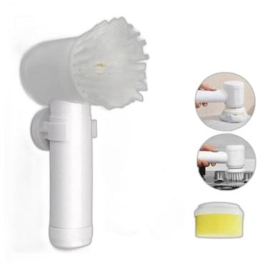 Imagem de Escova De Limpeza Elétrica 5 Em 1 Giratória Recarregável