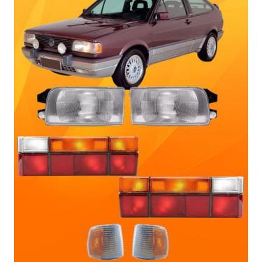 Imagem de Kit Farol Gol Quadrado 91 92 93 94 95 + Pisca + Lanterna - JCV