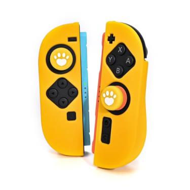 Imagem de DLseego Capa protetora para controles Nintendo Switch 2 Joy Con, 1 par de capa de silicone macio de TPU (poliuretano termoplástico) portátil de substituição adequada para o modelo 2025 Joy Cons, 2