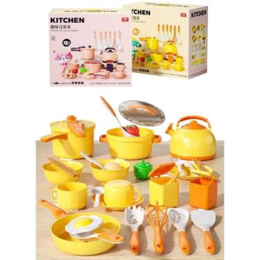 Imagem de Kit Panelinhas Divertida Infantil 38 Pcs Completa Utensilios - Bruartt
