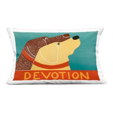 Imagem de Stupell Industries Almofada decorativa Devotion Dog Duo, estampada por Stephen Huneck
