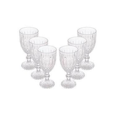 Imagem de Conjunto 6 Taças Água Wolff Greek 320ml Vidro Sofisticada Transparente