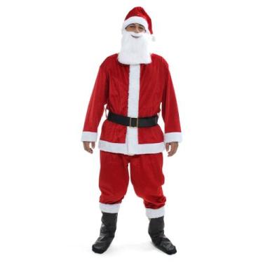 Imagem de Fantasia Papai Noel Adulto Com Barba Natal - Abrakadabra, UNICA, GG