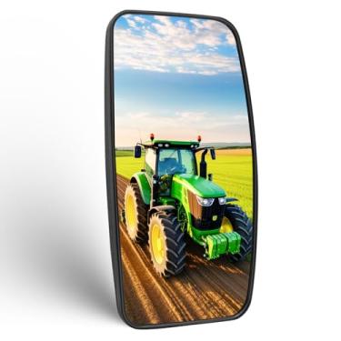 Imagem de YnGia Espelhos de caminhão, 40.6 cm x 21.6 cm Wide Angle 2 Pcs espelhos retrovisores retrovisores redutores de ponto cego para ônibus, empilhadeira, reboque