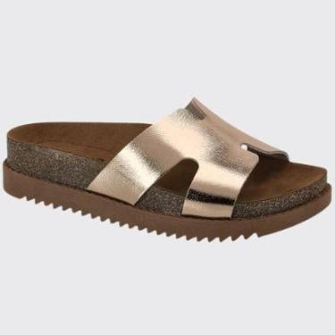 Imagem de Sandália Slide Feminina Flatform Papete Tiras Moleca 5500.100.14710-Feminino