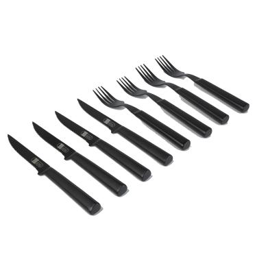 Imagem de Faqueiro Churrasco James.F Aço Inox Black 8 Peças - 28991