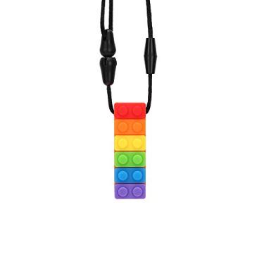 Imagem de Generic Colar Com Pingente de Mastigação, Resistente a Altas Temperaturas, Mordedor de Silicone para Bebês e Crianças, Vermelho/verde (#4)