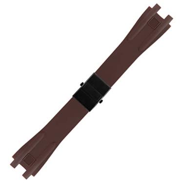Imagem de AEHON Pulseira de borracha de silicone para Ulysse Nardin, esportes ao ar livre, impermeável, pulseira de substituição, acessórios de relógio (15)