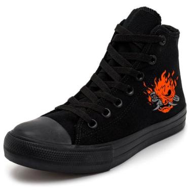 Imagem de Tênis All Cyberpunk 2077 Samurai Anime Games Lançamento Cano Alto, Pre