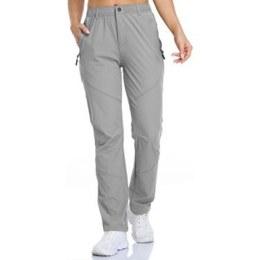 Imagem de Calças de golfe SPOSULEI femininas de secagem rápida, nylon, elástico,