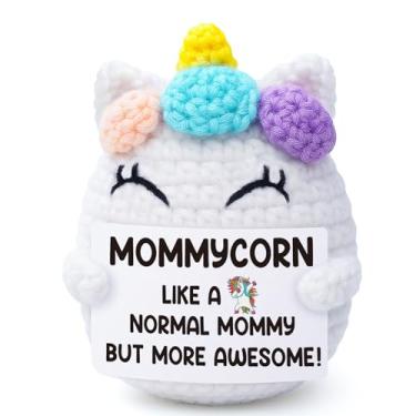 Imagem de Vivagifts Presentes de aniversário para mãe, dia dos namorados, para mãe da filha, filho, cesta de Páscoa, presente para sogra, presente de bônus, madrasta, mamãe e mãe, unicron de crochê feito à mão