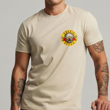 Imagem de Camiseta Masculina Guns N' Roses Banda Rock Estilosa Algodão Tshirt Sk