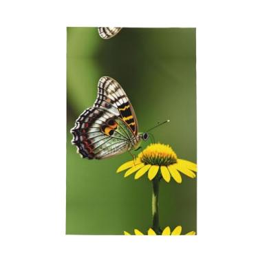 Imagem de XLLingL Linda borboleta brilhante 1 impressão Waffle toalha de cozinha, panos de prato de microfibra, para decoração e limpeza de cozinha - 1 peça