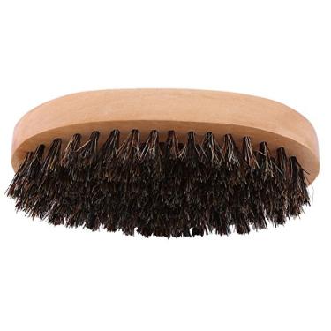 Imagem de Naroote Escova de Tratamento de Barba para Homens, Pente de Bolso Militar de Cerdas Artificiais Firmes, Estilo e Tratamento para Todos Os Tipos de Barba, Cabo de Madeira, Material , 4,6 X 2,3 X 0,7", Ideal para Suavizar e Desembaraçar a