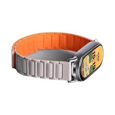 Imagem de Pulseira Magnética De Silicone Em Duas Cores Para Xiaomi Mi Band 8 9, 
