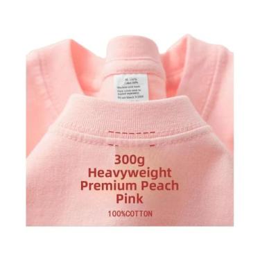 Imagem de Camiseta De Algodão Puro Pesado 500G Com Ombros Caídos E Manga Curta P