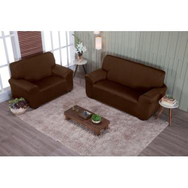 Imagem de Capa para Sofá 2 e 3 Lugares Coladinha com Fixadores - Angélica Enxova