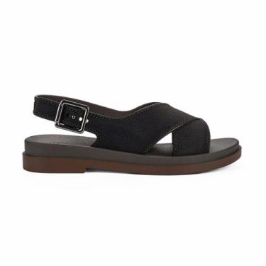 Imagem de Sandália Feminina Zaxy Get Confortável Com Tiras Cruzadas, Marrom, 38