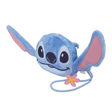 Imagem de Bolsa Infantil Transversal Veludo Personagem Bibi Stitch