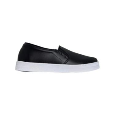 Imagem de tênis beira rio slip on calce prático casual dia a dia feminino, Preto