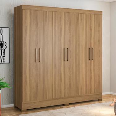 Imagem de Guarda Roupa Casal Ferrara 6 Portas 3 Gavetas MDP Amendola Casa H