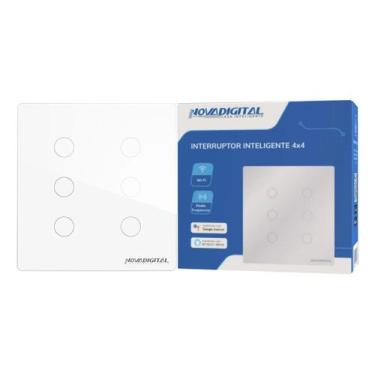 Imagem de Interruptor Inteligente Wi-Fi 6 Teclas Touch Novadigital Ale - Congrat