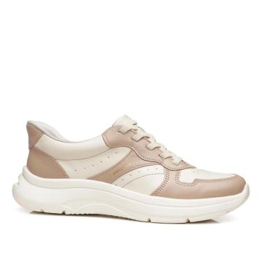 Imagem de Tênis Casual Pegada Feminino em Couro Milk 211403-06-Feminino