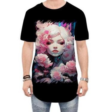 Imagem de Camiseta Longline Mulher de Rosas Paixão 11 - Kasubeck Store, P