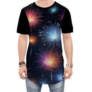 Imagem de Camiseta Longline Fogos de Artifício Rojões Ano Novo 5 - Kasubeck Stor