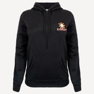 Imagem de Moletom Element Fech Flowers Hoody 280 Preto-Preto-GG-Feminino