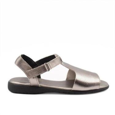 Imagem de Sandália Zatta Flat em Couro Elaine-Feminino