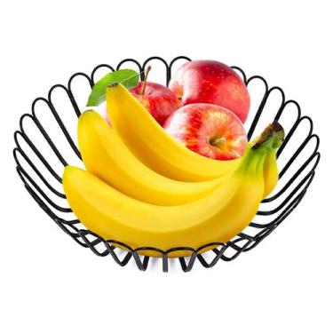 Imagem de Cesto De Frutas Fruteira Redonda Moderna P/ Mesa De Cozinha - Monaliza