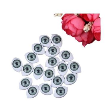 Imagem de Olhos De Segurança De Plástico Coloridos Para Bonecas, 20 Peças, 4 Tam