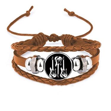 Imagem de un brand Pulseira de couro para tocar robalo com instrumento clássico musical