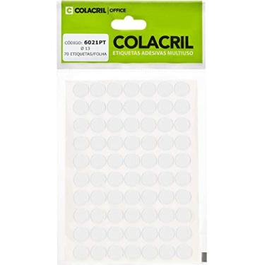 Imagem de Colacril Etiqueta Adesiva Multiuso Redonda, 13 mm, Preto, 420 etiquetas