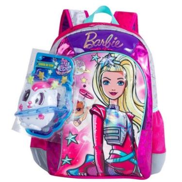 Mochila Barbie Princesa Pop Star Rodinhas Tam G Sestini