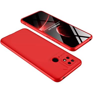 Imagem de Capa Capinha 360 Fosca Para Xiaomi Redmi 10c Com Tela de 6.71 Case Fosca Anti Impacto Premium (Toda vermelha)