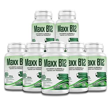 Imagem de Vitamina B12 6x 120 Cápsulas Maxx B12 Metilcobalamina Vegano