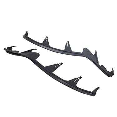 Imagem de JESYMBX 1 par/2 peças frontal superior tampa da lanterna de cabeça junta de vedação para BMW E46 4 portas 323i 325i 325Xi 328i 1998 1999 2000 2001 63128384487 63128384488 preto