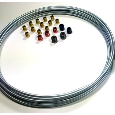 Imagem de Kit de linha de freio 3/16 de 7,6 m - Rolo de aço com acessórios