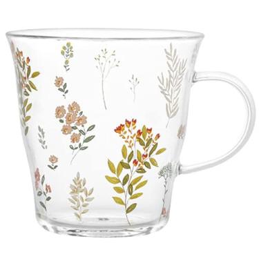 Imagem de PAYNAN 339 ml Caneca de café de café da manhã com estampa de flor criativa