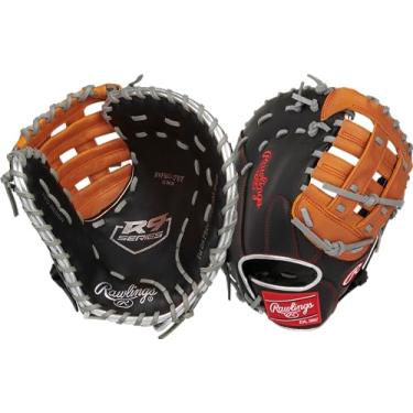 Imagem de Rawlings | Luva de beisebol R9 Contour First Base | 30,5 cm | Modified Pro H-Web | para mão direita, preto/marrom