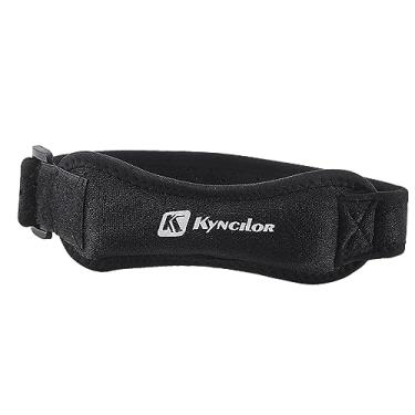 Imagem de MERIGLARE Cinta de patela suporte para joelheira estabilizador de patela cinta de joelho equipamento de fitness durável ajustável para vôlei, futebol, basquete, PRETO