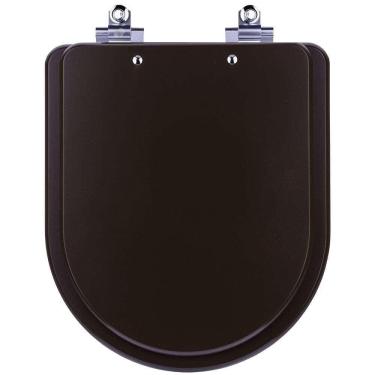 Imagem de Assento Sanitário Fechamento Lento Carrara Marrom Fosco para vaso Deca