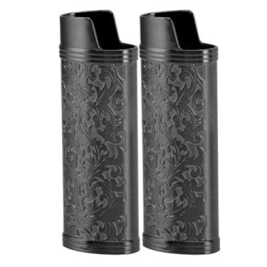 Imagem de Estojo de Isqueiro Estampado Floral Vintage, Capa de Manga Elegante Clássica, Construção Durável Em Liga de Zinco, Escolha de Protege a Manga de Concha Mais Leve