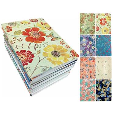 Imagem de ALIMITOPIA 24 minicadernos, caderno de bolso portátil Steno bloco de notas diário (padrão floral (24 peças))