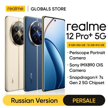 Imagem de Realme-12 Pro Plus Smartphone  64MP  Câmera Periscópio Retrato  Sony 50MP  IMX890 OIS  Snapdragon